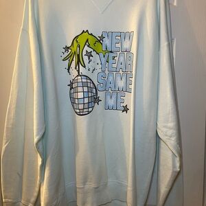 Light Blue Graphic Sweatshirt